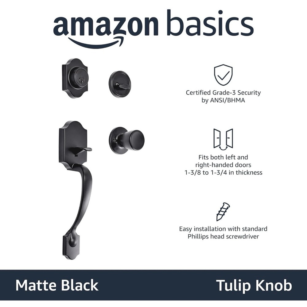 Amazon Basics Front Door Lock Set - Picture 2 of 10